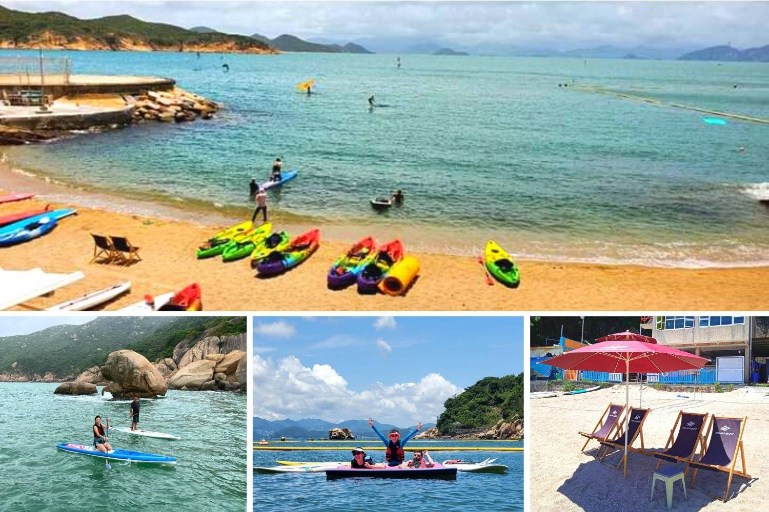 Cheung Chau Kayak Rental - J&J Water Sports Center 【長洲】四小時水上活動任玩體驗 (包SUP/Kayak/浮墊/沙灘網球) 1