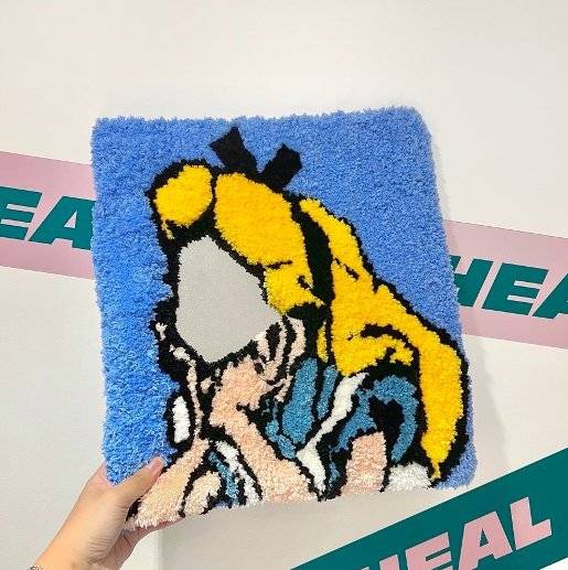 Heal Me Art 【Tufting Workshop】DIY Mirror/ Clock 2