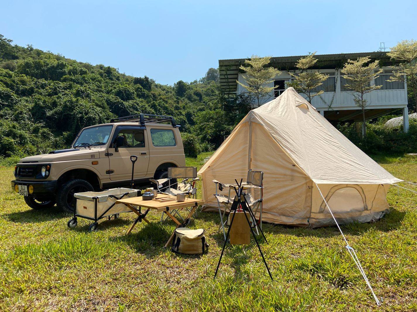 Aqualand Camping 夏威夷風營地 | 上水露營·雙魚河日營·寵物友善營區 【上水雙魚河】Aqualand Camping 露營/汽車露營 (自攜營帳/租用營帳) 3