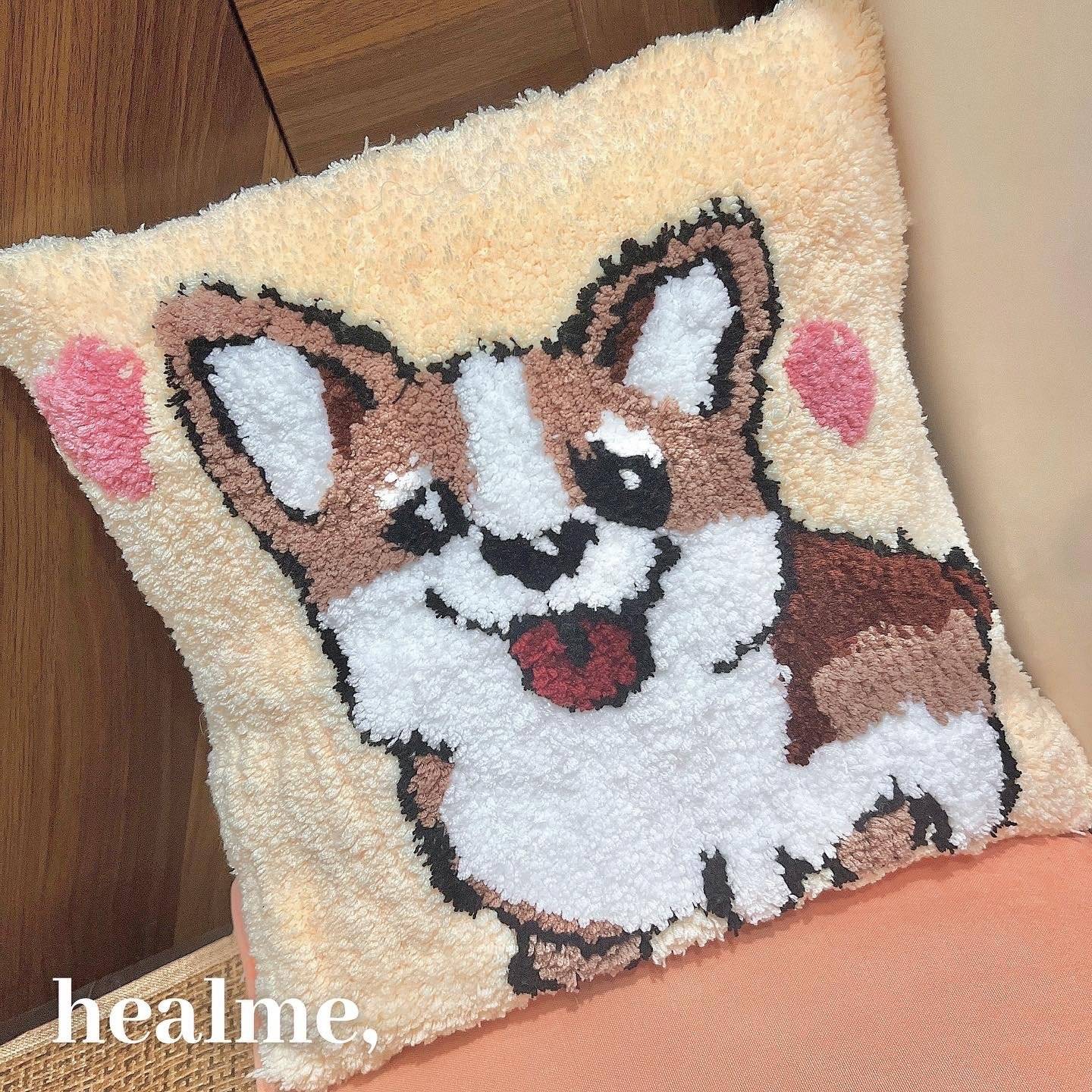 Heal Me Art 【Tufting 毛氈工作坊】DIY Cushion/毛毛袋/麻質袋 8