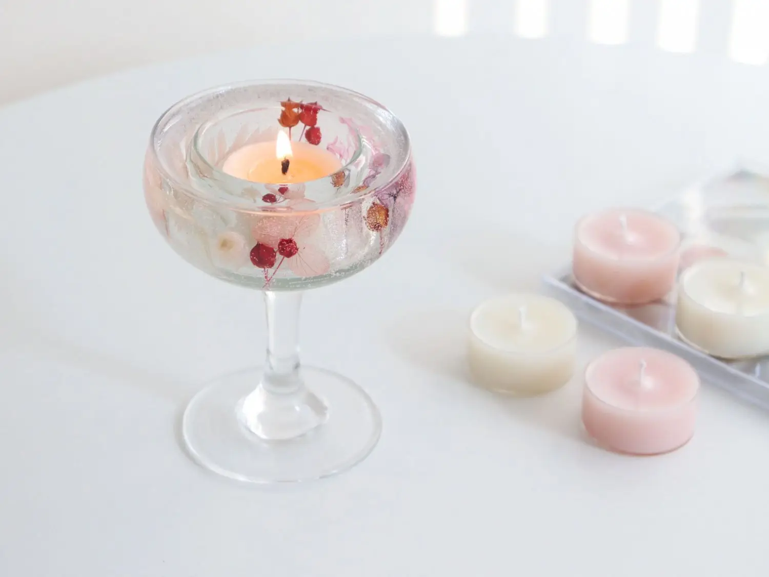 The Lucky Ones Candle Studio 【文青森系香氛蠟燭】乾花透光/果凍燭台工作坊 5